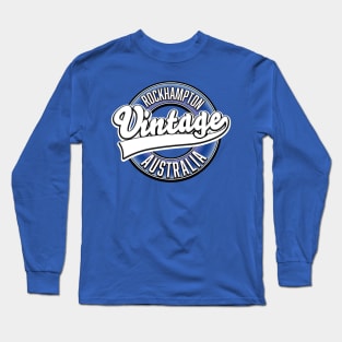 Rockhampton Australia vintage style logo Long Sleeve T-Shirt